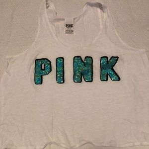 White PINK tank top